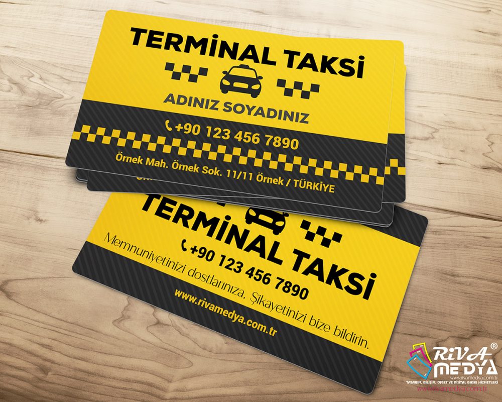Terminal Taksi Kartvizit - Hazır Kartvizit Tasarımı