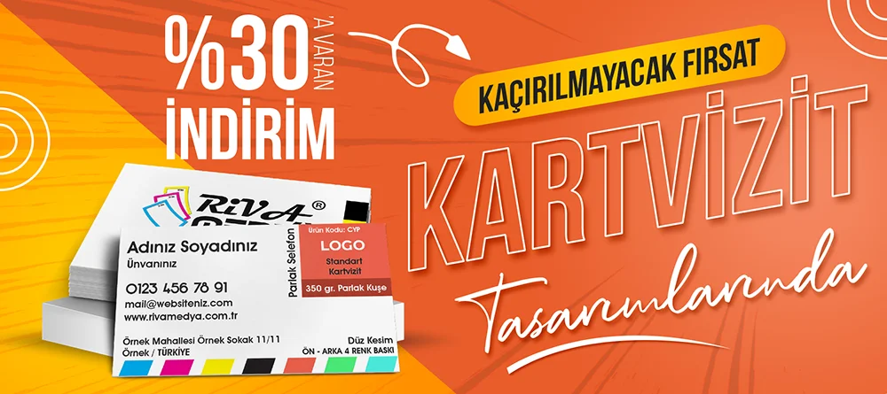 Kartvizit Tasarımlarında İndirim